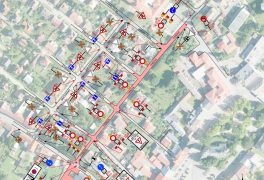 Uzavírka ulice Tyršova v Novém Městě na Moravě